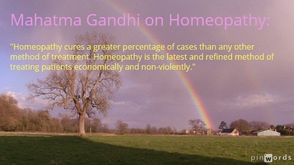 Mahatma Gandhi about Homeopathy